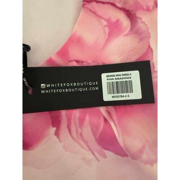 NWT White Fox Boutique Genesis Mini Dress Pink Meadows Size S - Picture 8 of 9